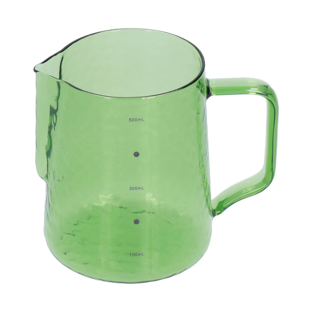 500ml Milk Frothing Pitcher Multipurpose Borosilicate Glass Milk Jug for Coffee Milk BeverageGreen