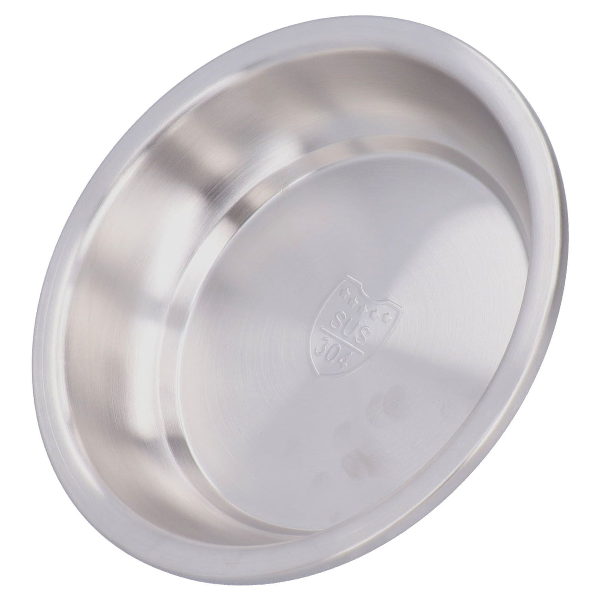 Stainless Steel Plate 304 Food Grade Material Stainless Steel Rounded Deepen Dish for Eating18cm/7in