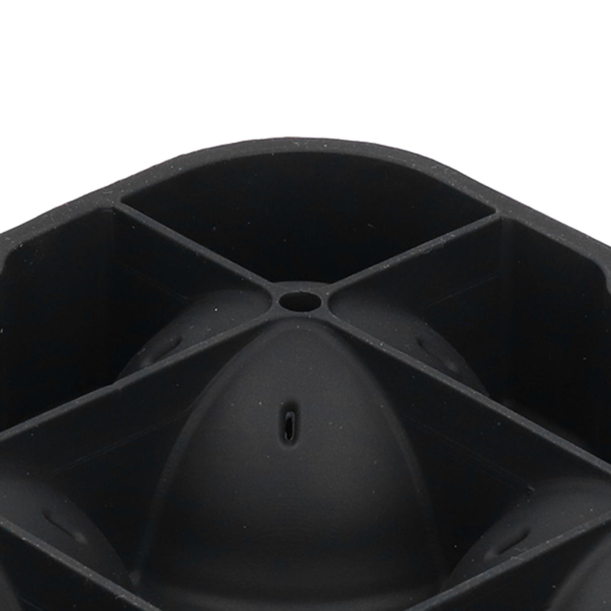 4 Grids Ice Ball Mold Reusable Food Grade Silicone Ice Ball Maker Tray Home Kitchen Utensils Black