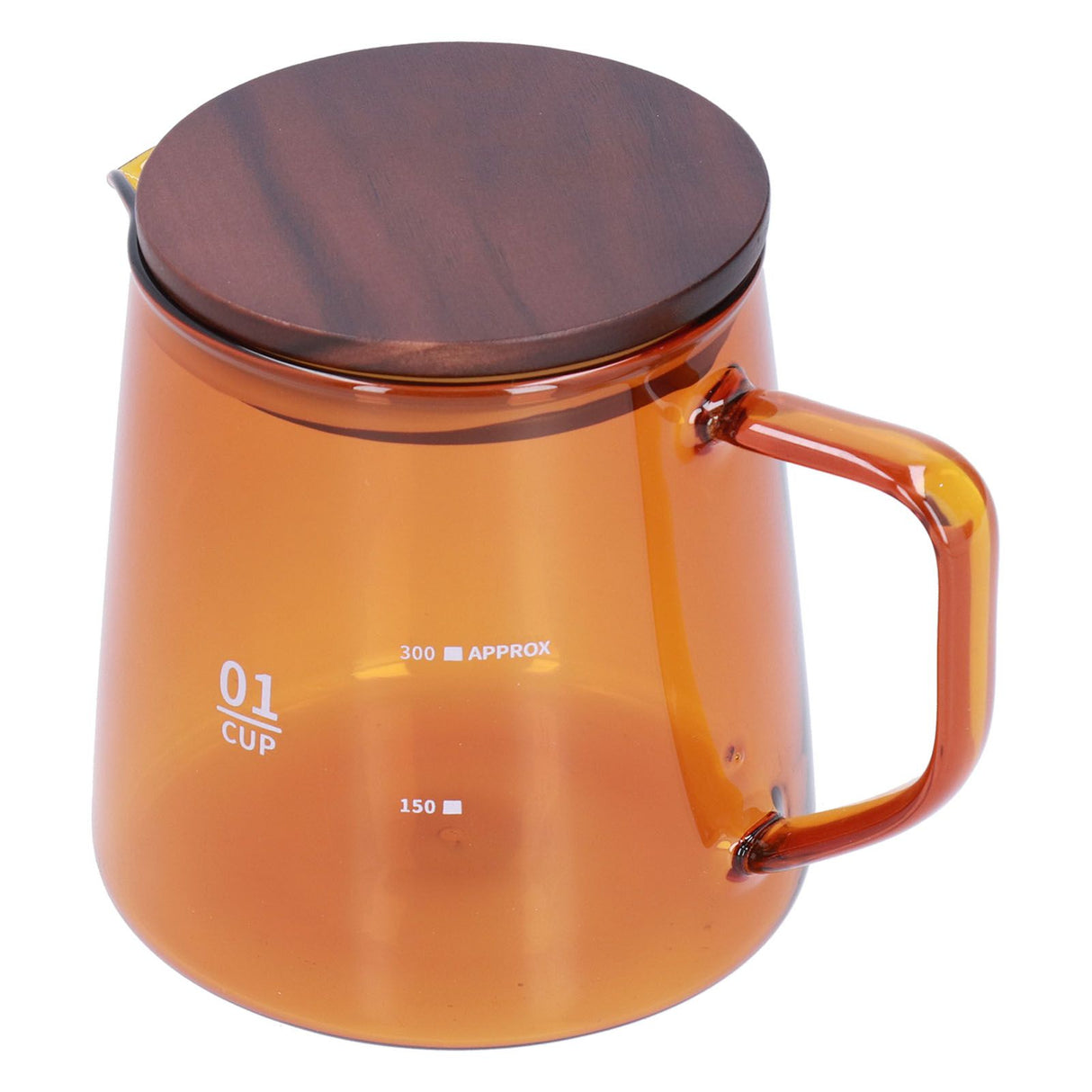 Tea Cup Borosilicate Glass 300ml 11.9oz Heat Resistant Household Coffee Mug Water Container with LidBrown