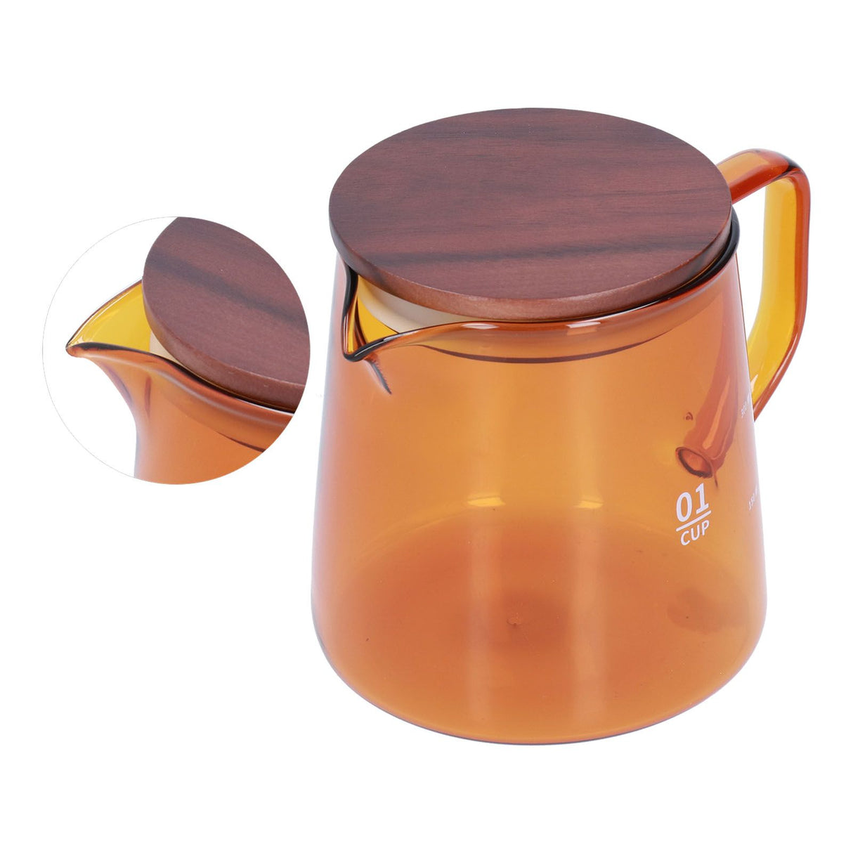 Tea Cup Borosilicate Glass 300ml 11.9oz Heat Resistant Household Coffee Mug Water Container with LidBrown