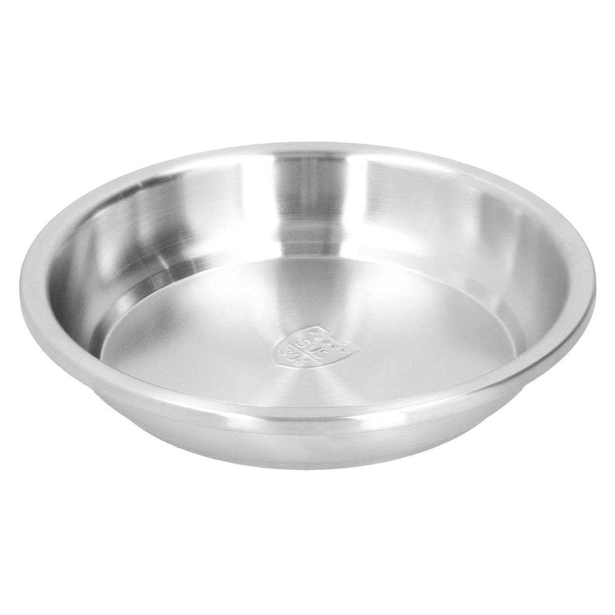 Deep Plate Stainless Steel Heavy Duty Salad Soup Serving Dish Tableware for Home Kitchen28cm