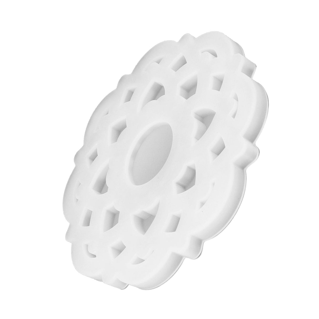 DIY Crystal Epoxy Resin Mold Innovative Shaped Mirror Silicone Candle Holder Mold for BakeryLotus Mold 60‑734