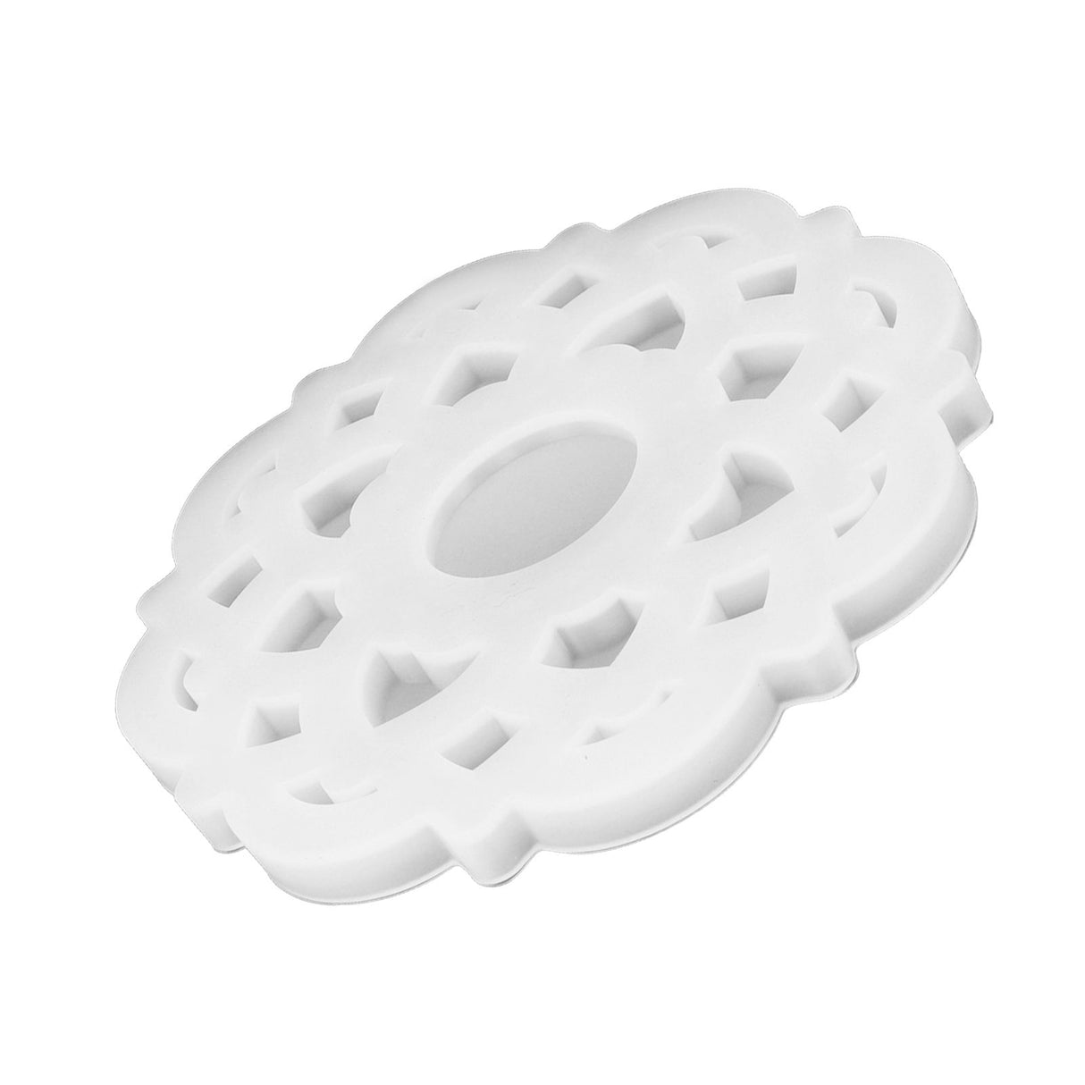 DIY Crystal Epoxy Resin Mold Innovative Shaped Mirror Silicone Candle Holder Mold for BakeryLotus Mold 60‑734