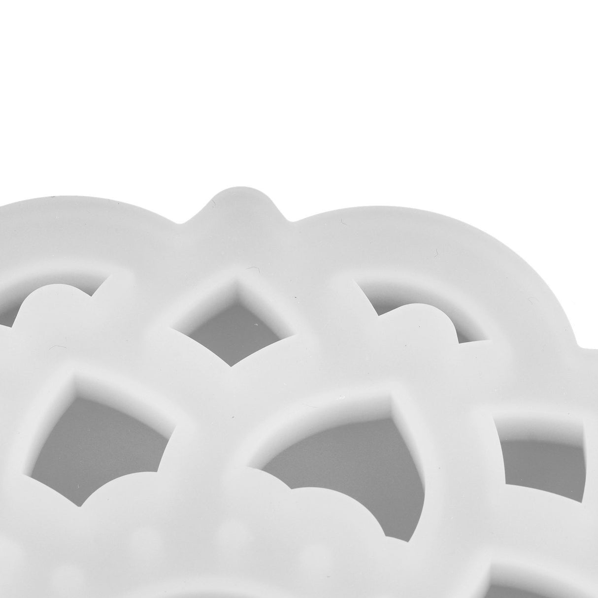 DIY Crystal Epoxy Resin Mold Innovative Shaped Mirror Silicone Candle Holder Mold for BakeryLotus Mold 60‑734