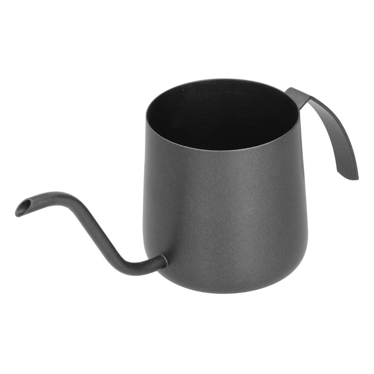 304 Stainless Steel PTFE Gooseneck Kettle with Inner Scale Pour Over Coffee Pot for Home250ml Black