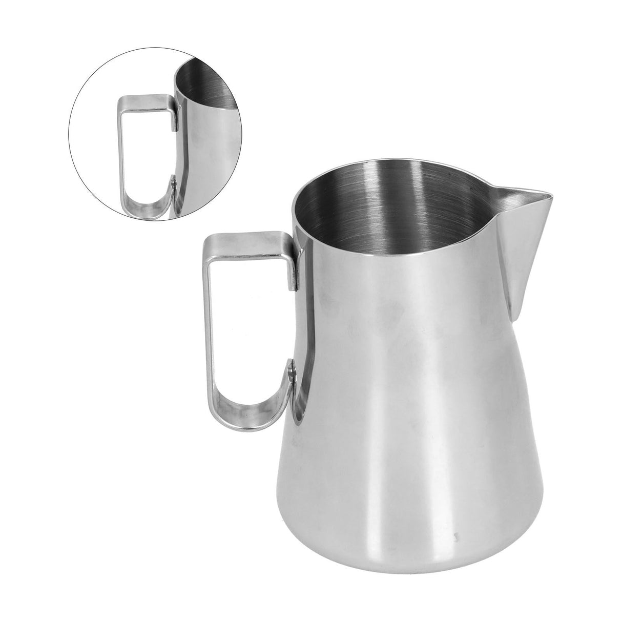Stainless Steel Milk Frothing Pitcher Comfortable Unique Beautiful Fancy Coffee Cup Garland Pot600ml Stainless Steel