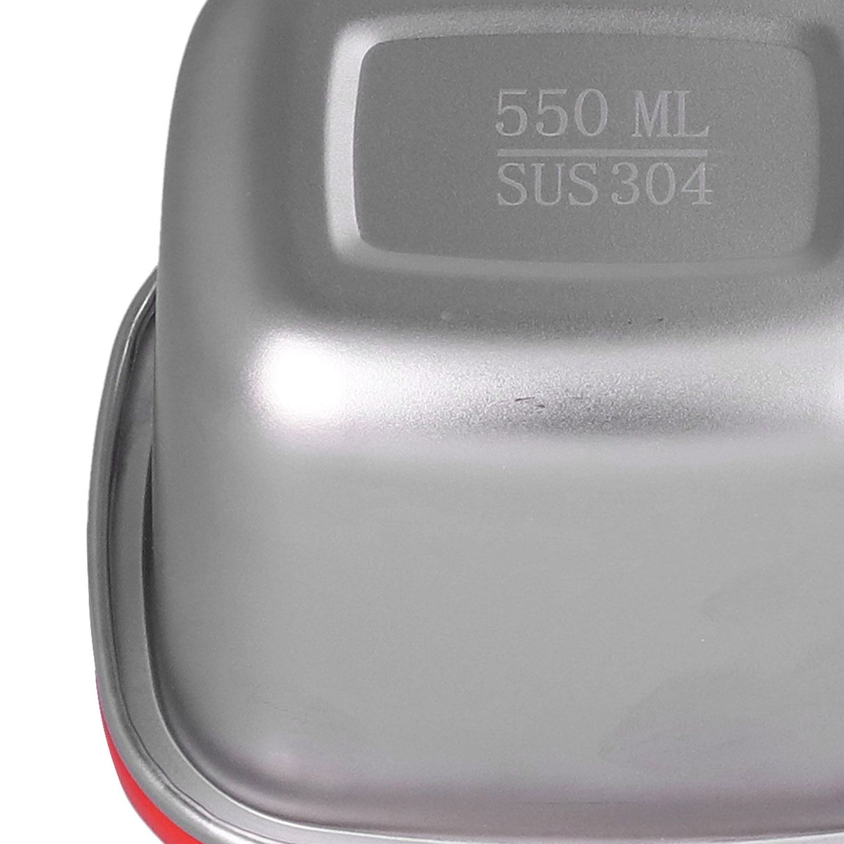 Lunch Box Red Excellent Sealing Easily Clean Environmental Protection Food Storage Containers for Students550ml