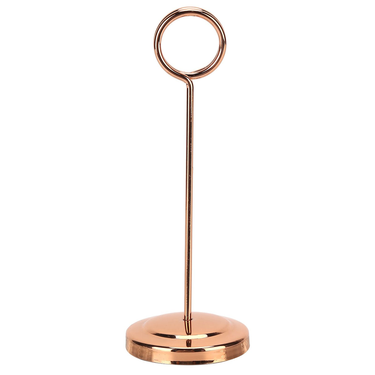 Table Number Holder Stainless Steel Durable Fade Resistant Lightweight Picture Clip for Hotel Restaurant15.5cm Rose Gold