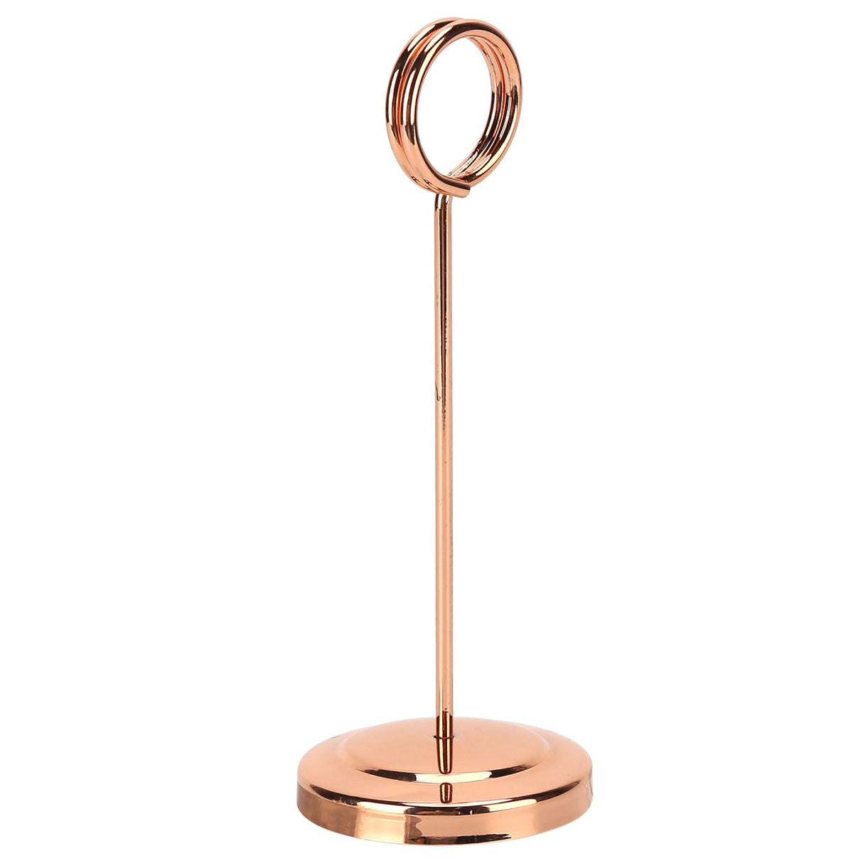 Table Number Holder Stainless Steel Durable Fade Resistant Lightweight Picture Clip for Hotel Restaurant15.5cm Rose Gold