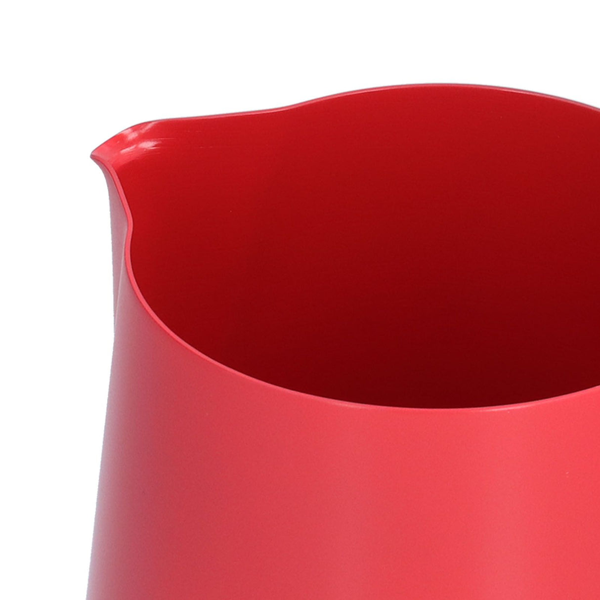 400ml PTFE Pointed Mouth Milk Frothing Jug Stainless Steel Coffee Jug for Home KitchenRed
