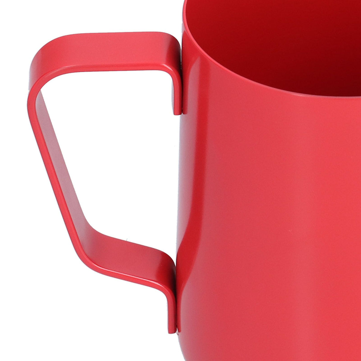 400ml PTFE Pointed Mouth Milk Frothing Jug Stainless Steel Coffee Jug for Home KitchenRed