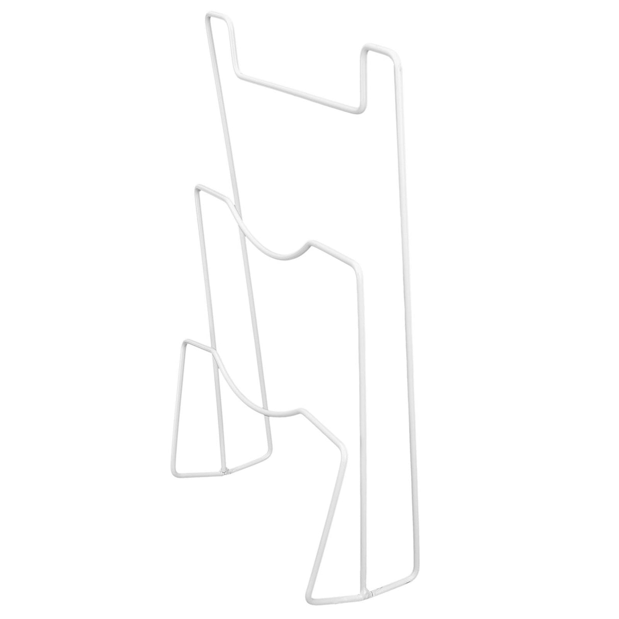Wrought Iron Cabinet Door Mount Pot Lid Organizer Cutting Board Holder Kitchen Cookware Storage