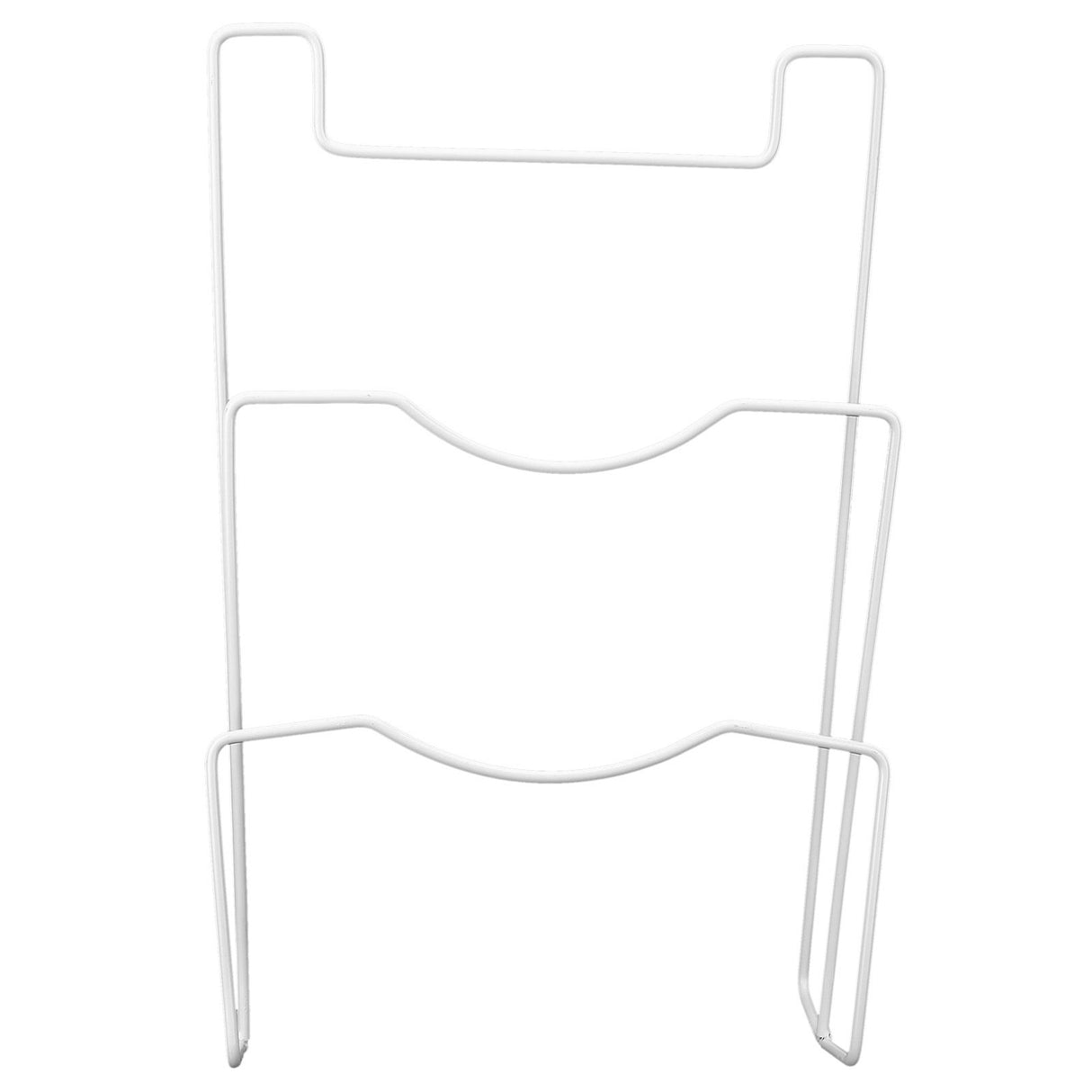 Wrought Iron Cabinet Door Mount Pot Lid Organizer Cutting Board Holder Kitchen Cookware Storage