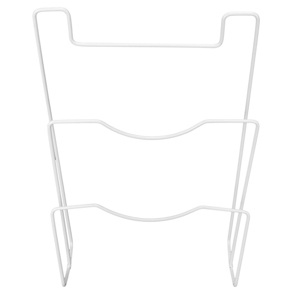 Wrought Iron Cabinet Door Mount Pot Lid Organizer Cutting Board Holder Kitchen Cookware Storage