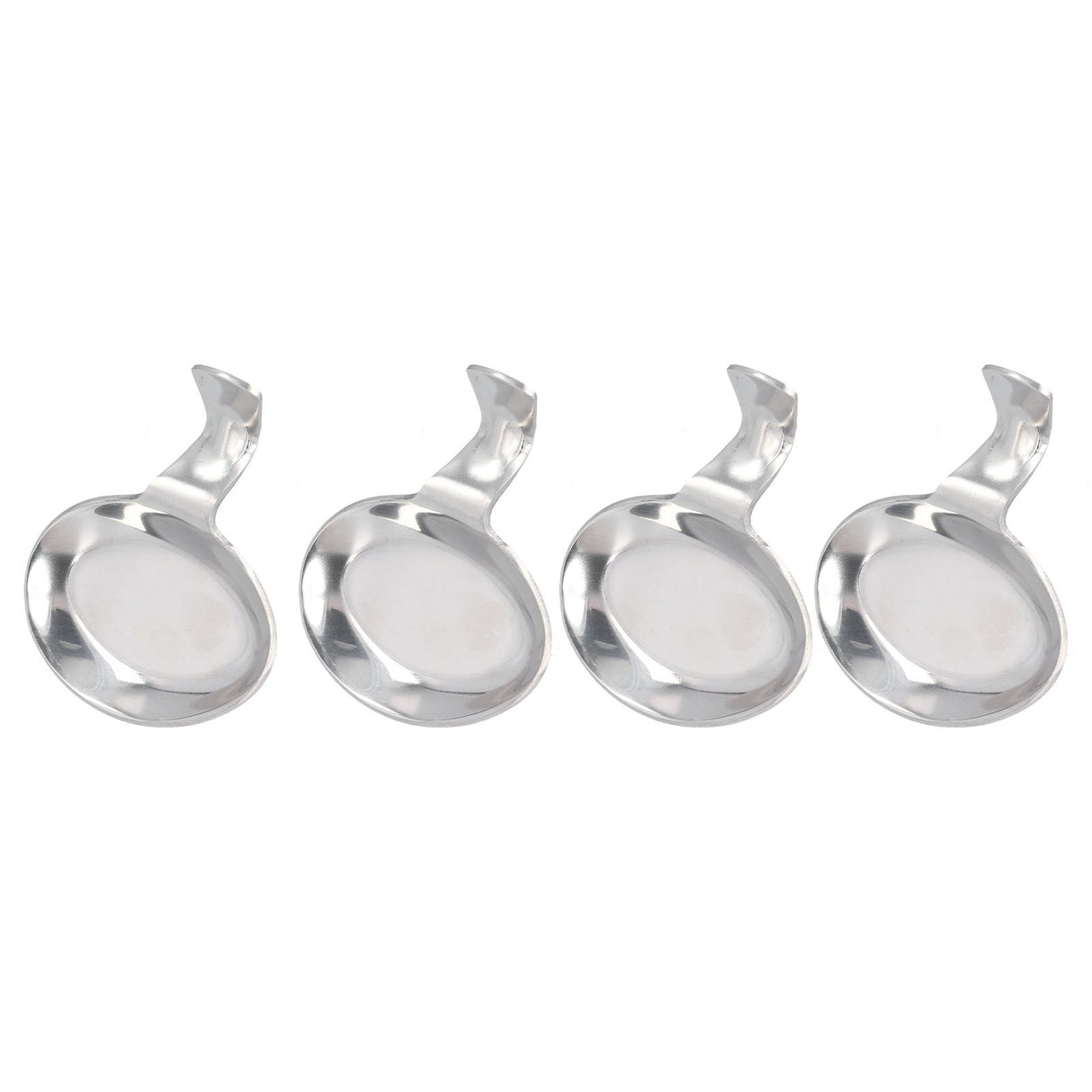 4Pcs Spoon Holder Stainless Steel 2 Purpose Compact Durable Chopsticks Rest Holder for Home Restaurants