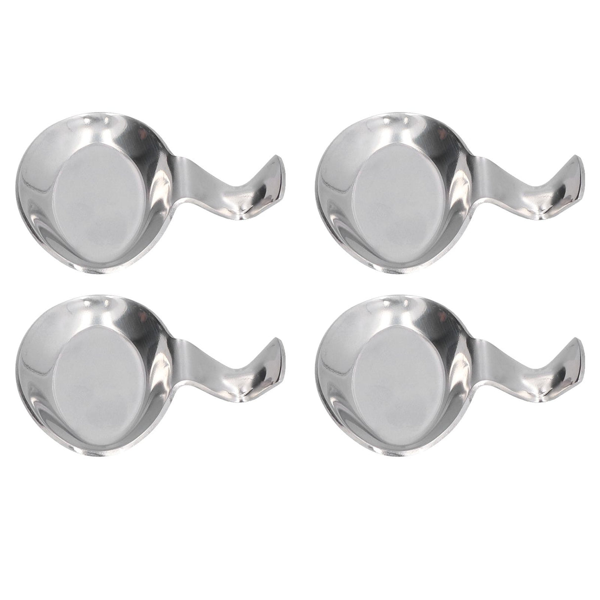 4Pcs Spoon Holder Stainless Steel 2 Purpose Compact Durable Chopsticks Rest Holder for Home Restaurants