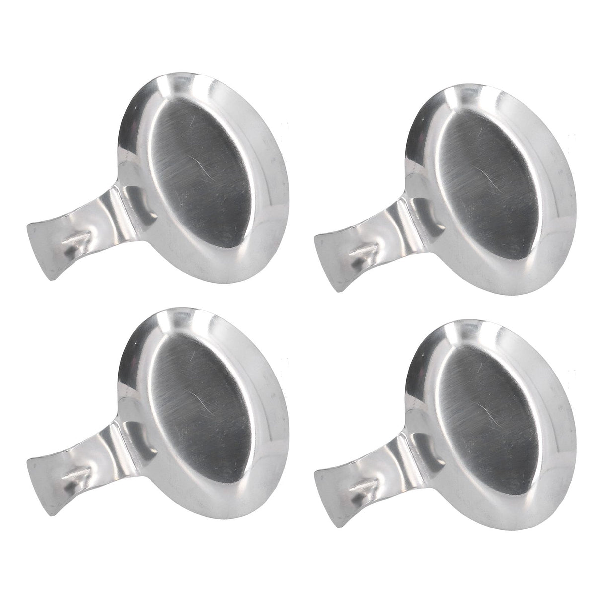 4Pcs Spoon Holder Stainless Steel 2 Purpose Compact Durable Chopsticks Rest Holder for Home Restaurants