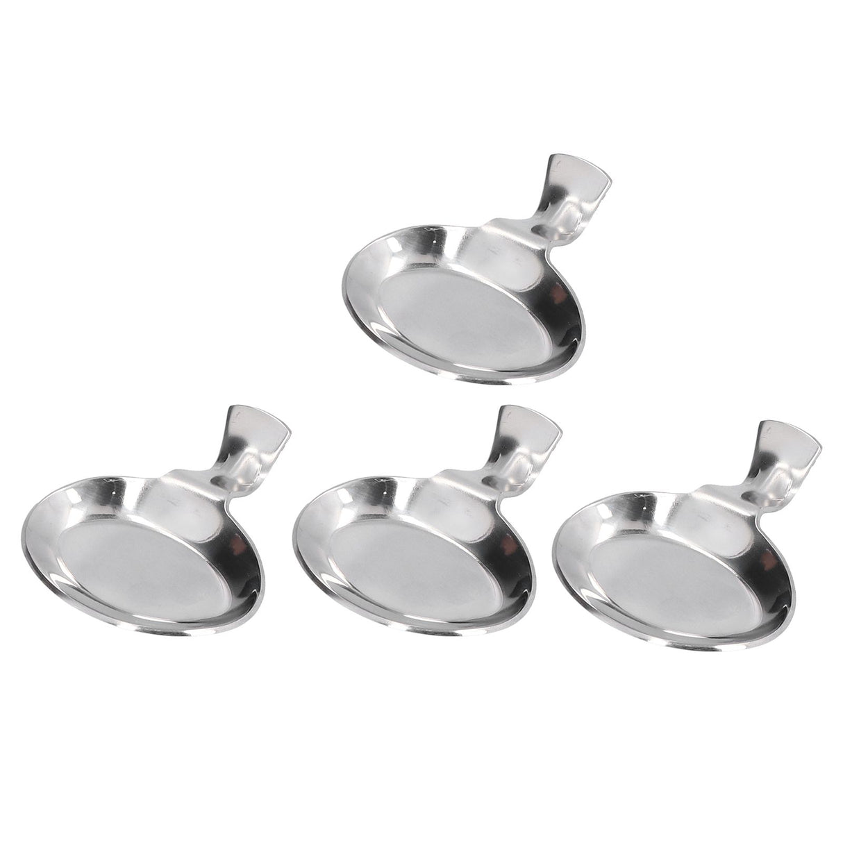 4Pcs Spoon Holder Stainless Steel 2 Purpose Compact Durable Chopsticks Rest Holder for Home Restaurants