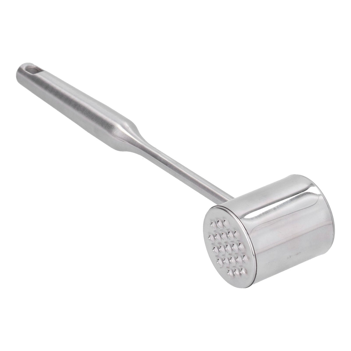 Meat Mallet Tenderizer Stainless Steel Hand Held Manual Anti Rust Steak Meat Pounder for Home Restaurants