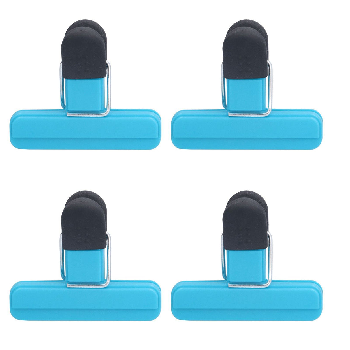 10Pcs Food Clip ABS Chip Bag Clip Good Sealing and Multifunction Non Slip Clip for Kitchen BlueLarge