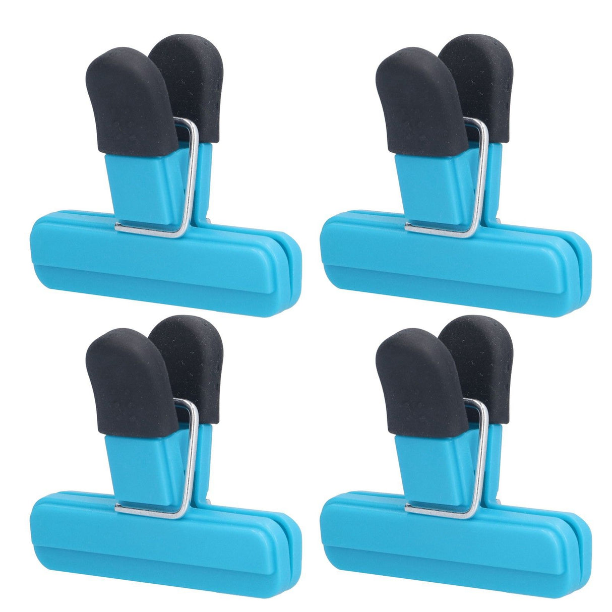 10Pcs Food Clip ABS Chip Bag Clip Good Sealing and Multifunction Non Slip Clip for Kitchen BlueLarge