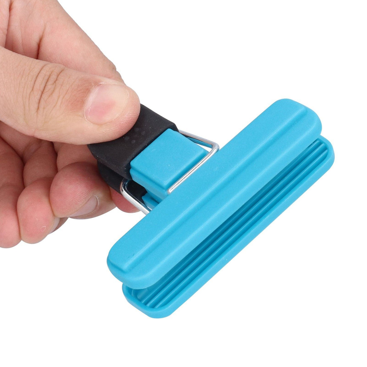 10Pcs Food Clip ABS Chip Bag Clip Good Sealing and Multifunction Non Slip Clip for Kitchen BlueLarge
