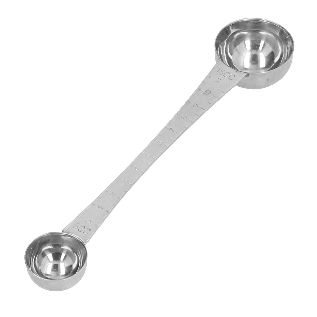 Coffee Scoop with Scale Length Double End Measuring Spoon Stainless Steel Tablespoon Seasoning Spoon