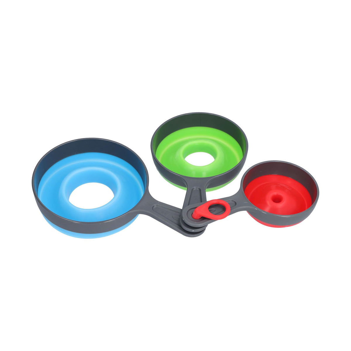 3Pcs Funnel Foldable Silicone and ABS Funnel Saving Space and Easy to Clean Durable for Kitchen