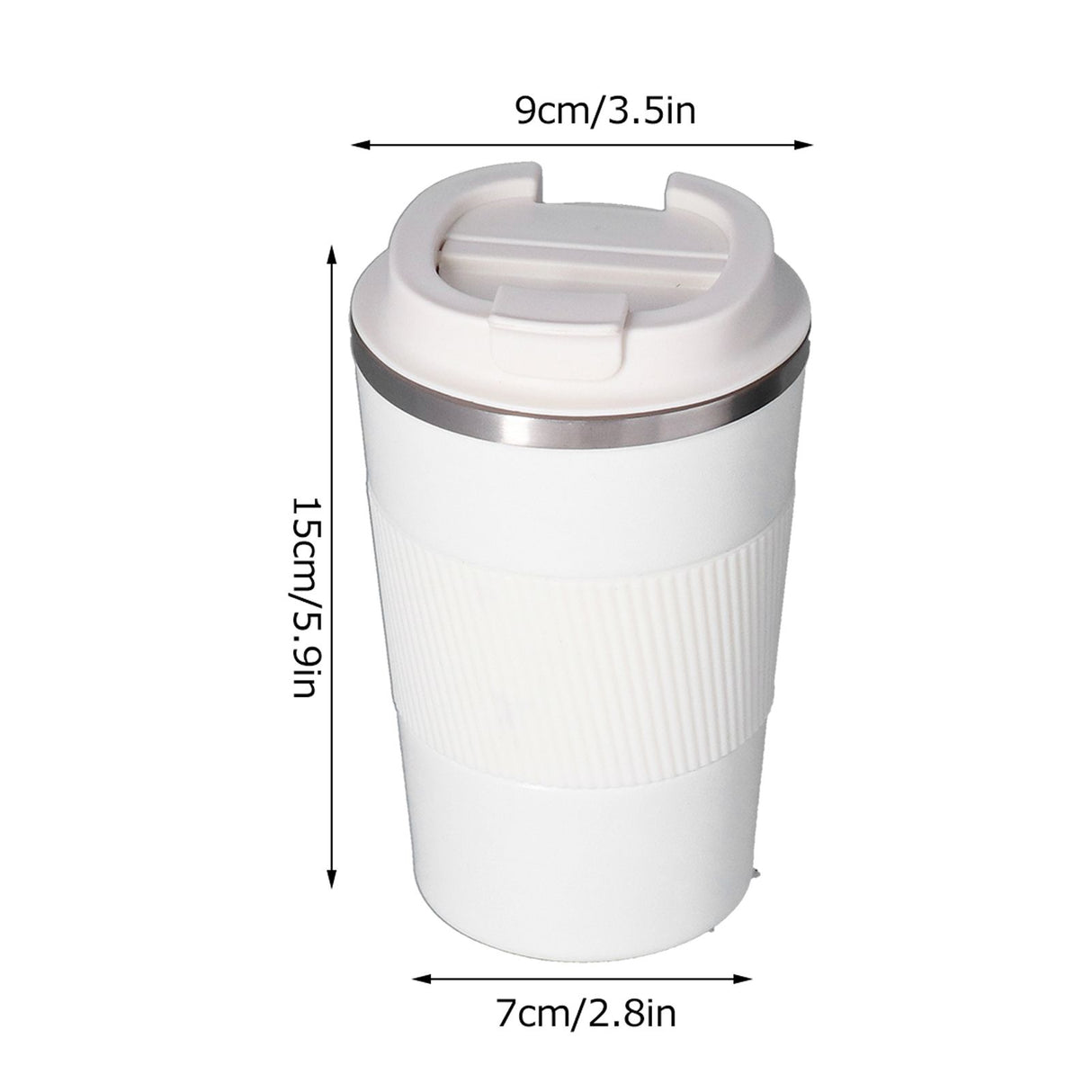 380ML Thermal Travel Mug Insulated Cup Portable Stainless Steel Vacuum Coffee Mug for Outdoor CarCoffee Cup
