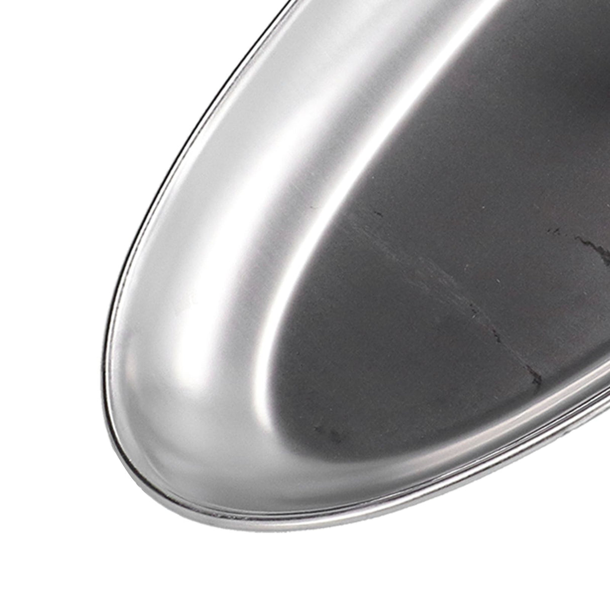 304 Stainless Steel Snack Plate Silver Oval Divided Spice Dish for Home Outdoor CampingS