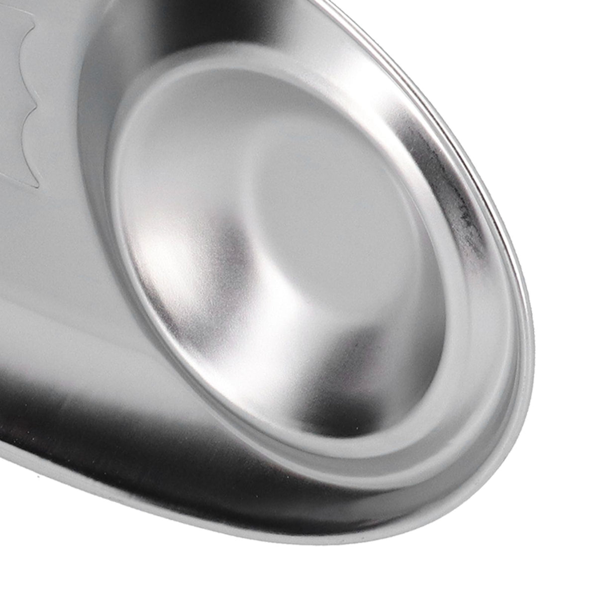 304 Stainless Steel Snack Plate Silver Oval Divided Spice Dish for Home Outdoor CampingS