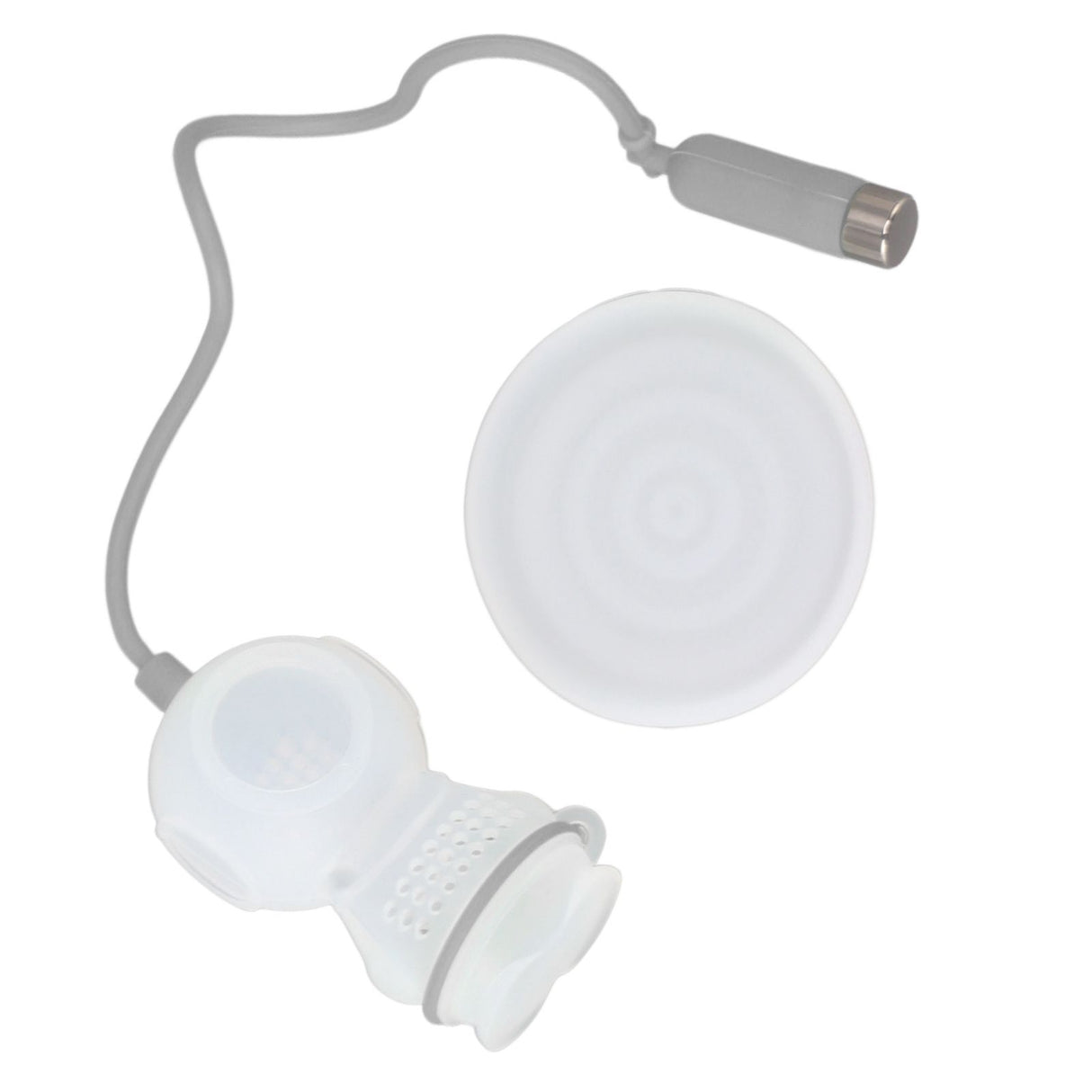 Silicone Tea Infuser Cute Diver Shape Loose Tea Leaf Filter Tea Diffuser Strainer with Chain and Drip Tray for Home Grey
