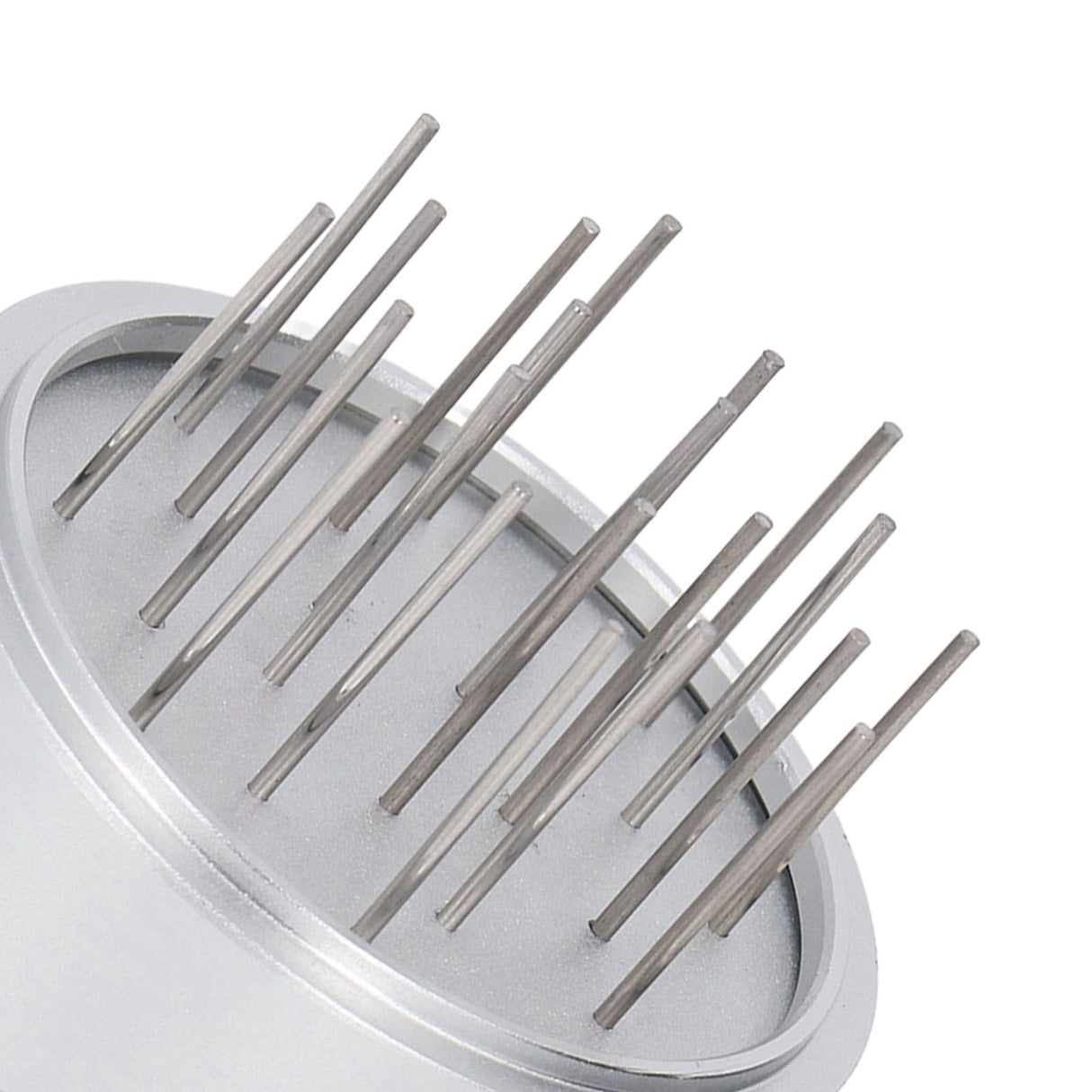 Coffee Needle Distributor with Base Effective Dispersion Rust Resistant Stainless Steel Hand Coffee Stirrer Silver 58mm/2.3in