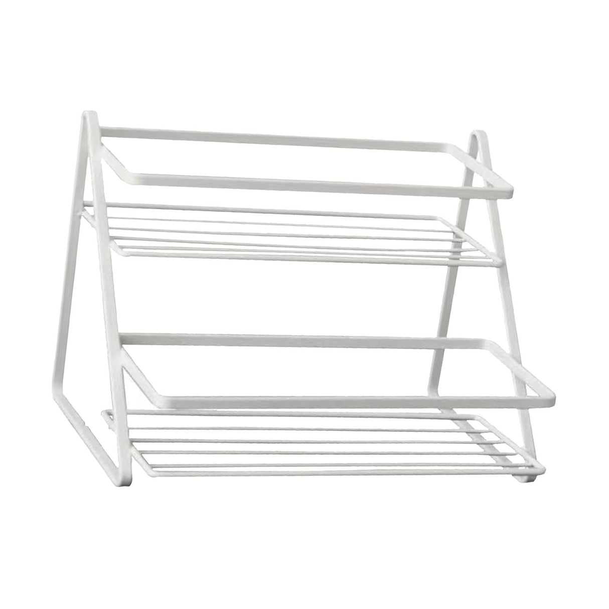 Kitchen Countertop Storage Rack Space Saving Multifunctional 2 Tiers Spice Toiletries Makeup Counter Standing Shelf White