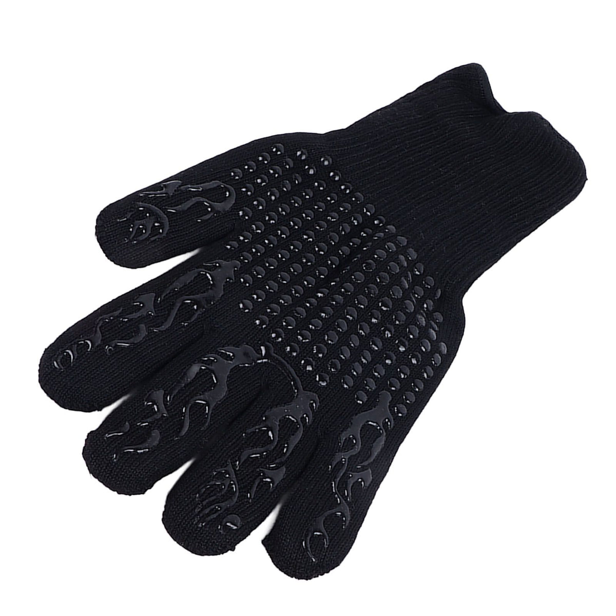 Heat Resistant Cooking Gloves Non Slip Reversible Use Polyester Cotton Lining Oven Glove for Grilling Barbecue Cooking