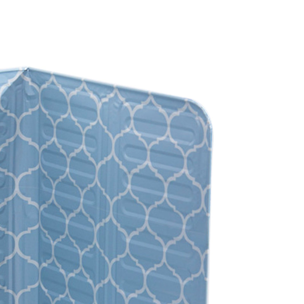 Oil Splash Baffle Foldable Heat Resistant Aluminum Foil Cooking Splashproof Guard for Kitchen Frying Pan Blue