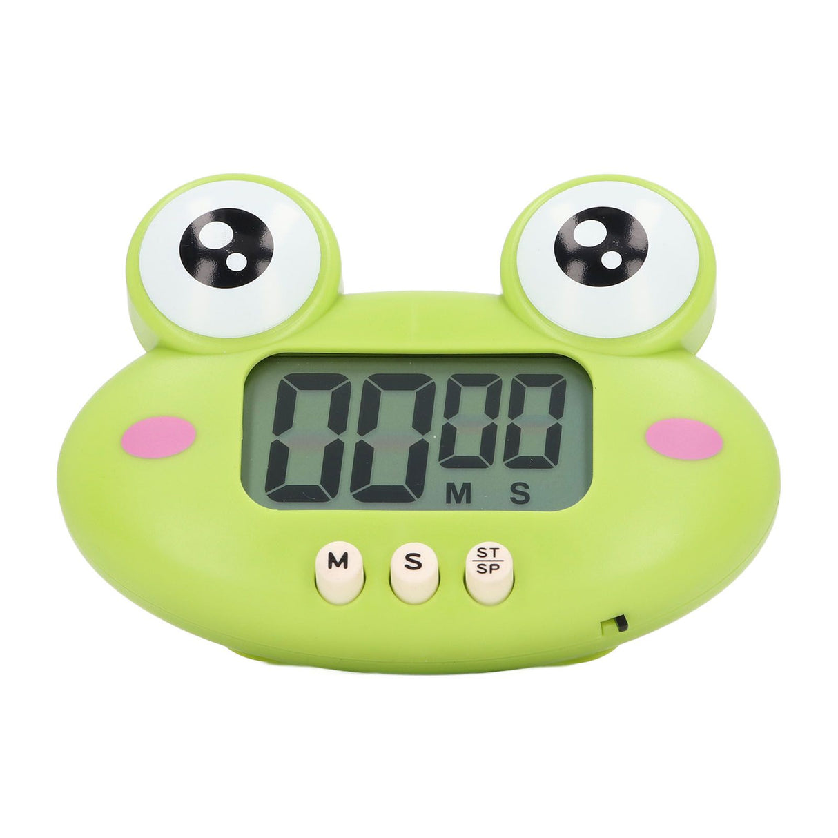 Cartoon Digital Timer ABS Portable Lightweight Simple To Use Cute Cartoon Timer for Kitchen Cooking Green Frog