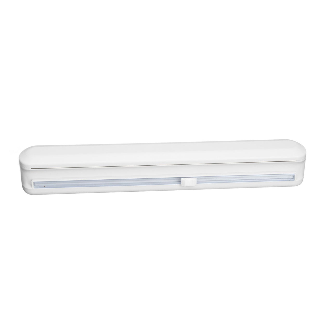 Plastic Wrap Dispenser with Slide Cutter Smooth Cutting Adjustable Reusable Cling Film Dispenser for Tin Foil S 37x6.5cm