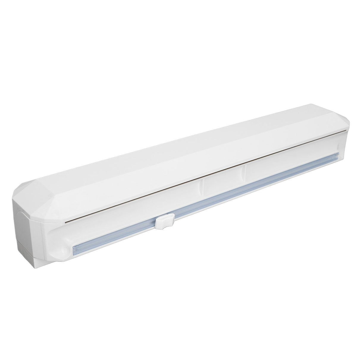 Plastic Wrap Dispenser with Slide Cutter Smooth Cutting Adjustable Reusable Cling Film Dispenser for Tin Foil M 38.5x7.5cm