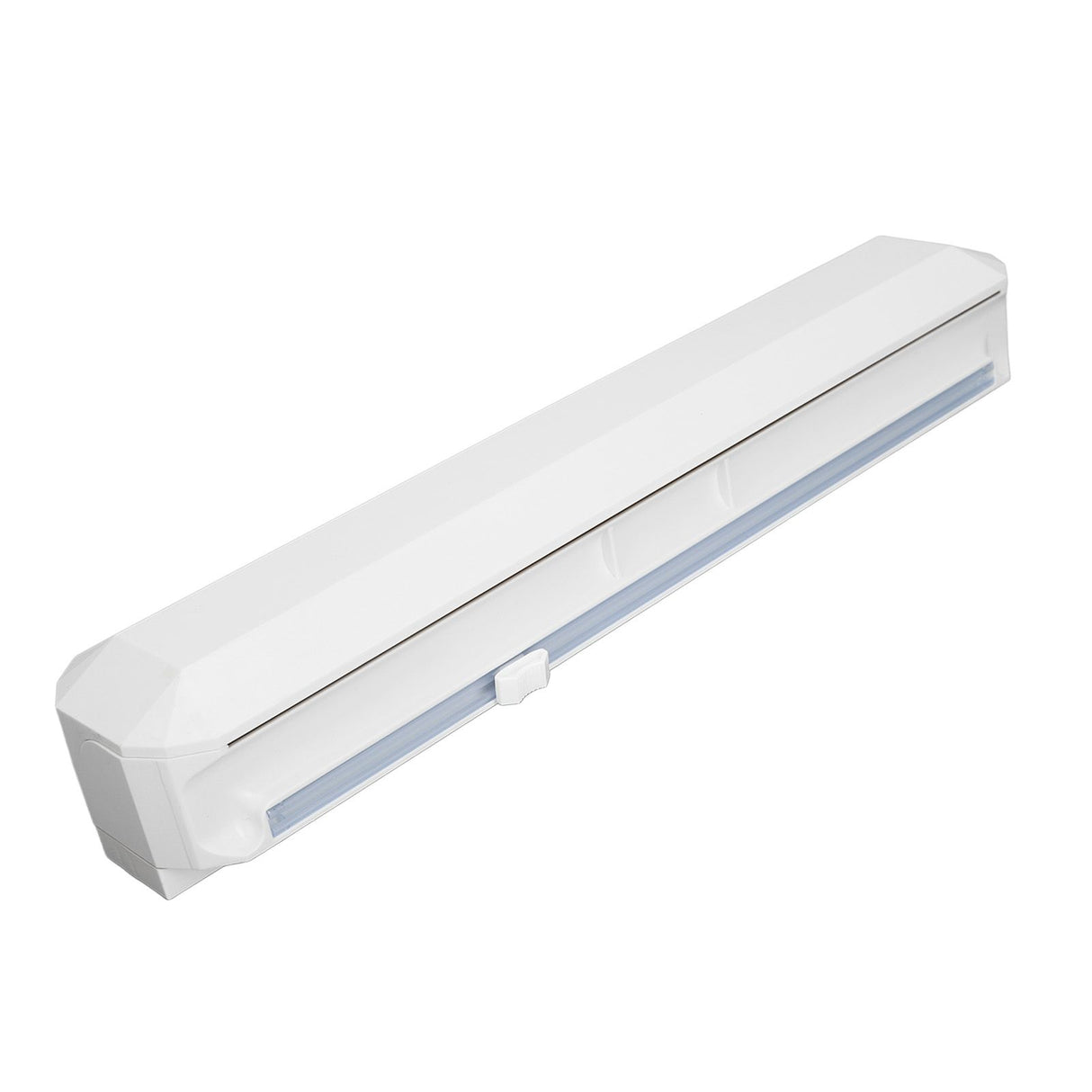Plastic Wrap Dispenser with Slide Cutter Smooth Cutting Adjustable Reusable Cling Film Dispenser for Tin Foil M 38.5x7.5cm
