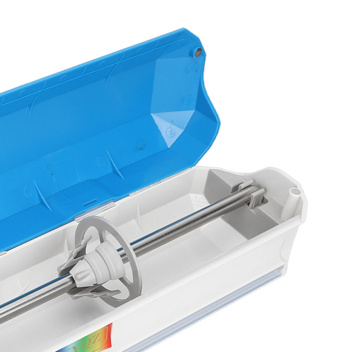 Plastic Wrap Dispenser with Slide Cutter Smooth Cutting Adjustable Reusable Cling Film Dispenser for Tin Foil L 38x9.8cm
