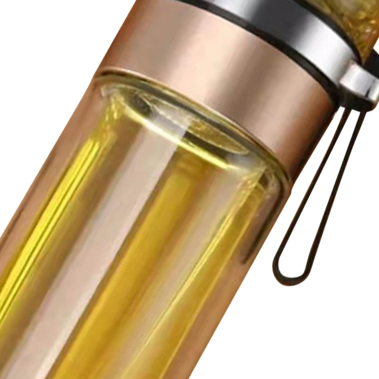 Glass Transparent Tea Bottle Portable Tea Water Bottle Tea and Water Separation Bottle Gold