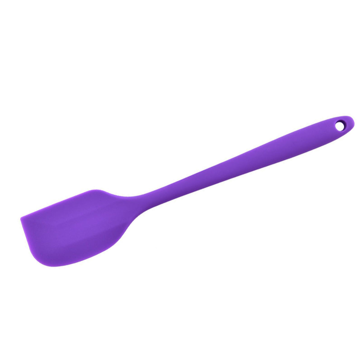 Silicone Spatula Food Grade High Heat Resistant Non Stick Spatula Kitchen Utensils Cookware for Cooking Baking Purple