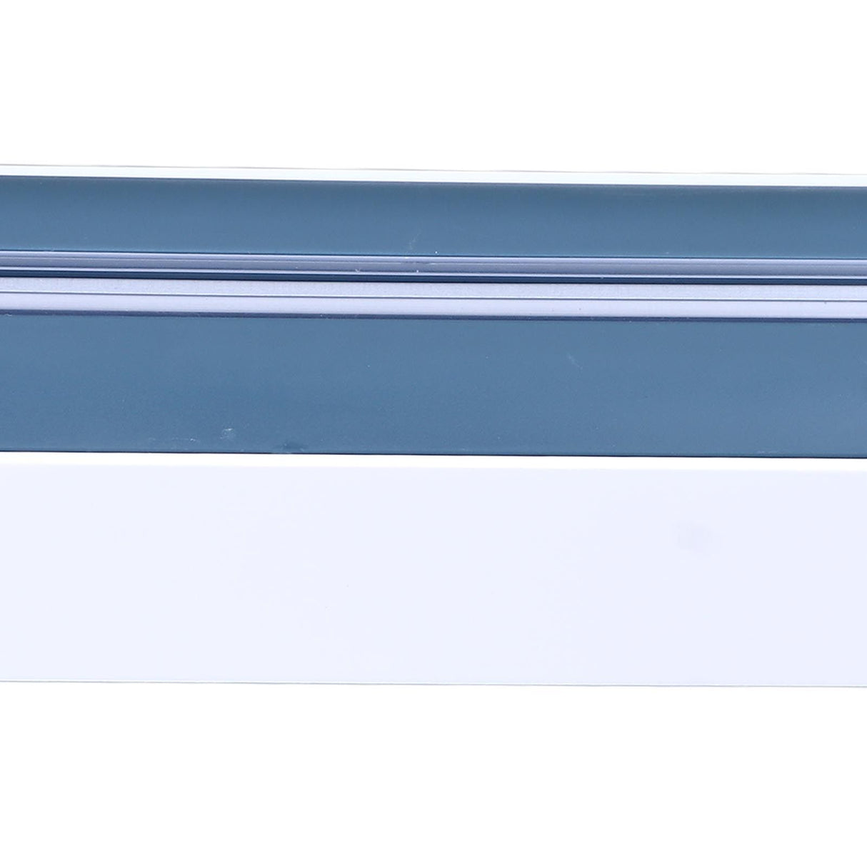 Reusable Cling Film Dispenser Magnetic Refillable Plastic Wrap Dispenser with Cutter Magnetic Stripe White Blue