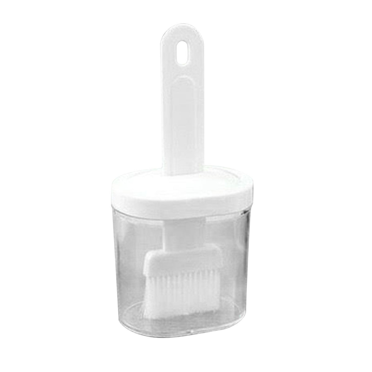 Integrated Silicone Oil Bottle Brush Olive Oil Dispenser Bottle with Silicone Brush for Cooking Baking Barbecue Pickling White