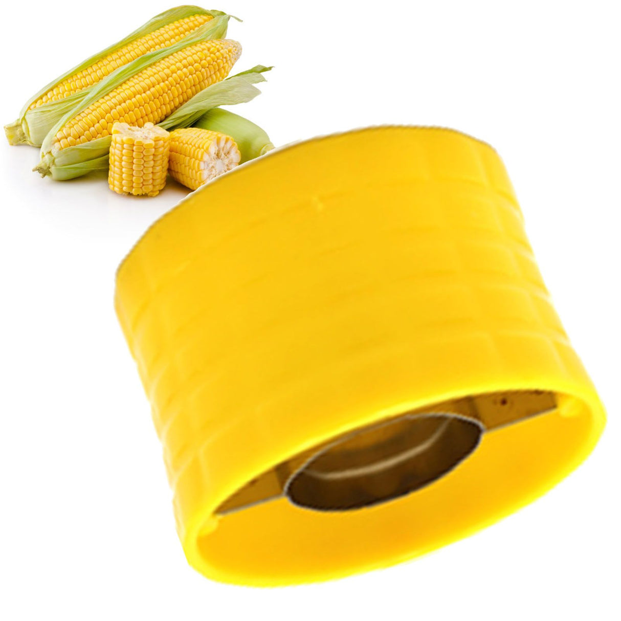 Corn Peeler 304 Stainless Steel Cob Stripper Corn Kernels Remove Tool for Home Kitchen Yellow