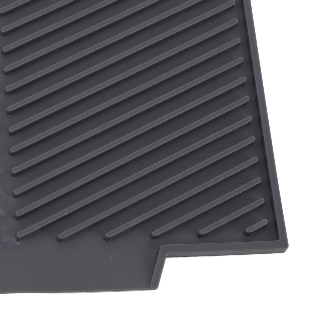 Silicone Dish Drying Mat Anti Slip Shock Proof Easy To Clean Kitchen Counter Drying Mat for Dish Bowl Fork L 43x33.5cm