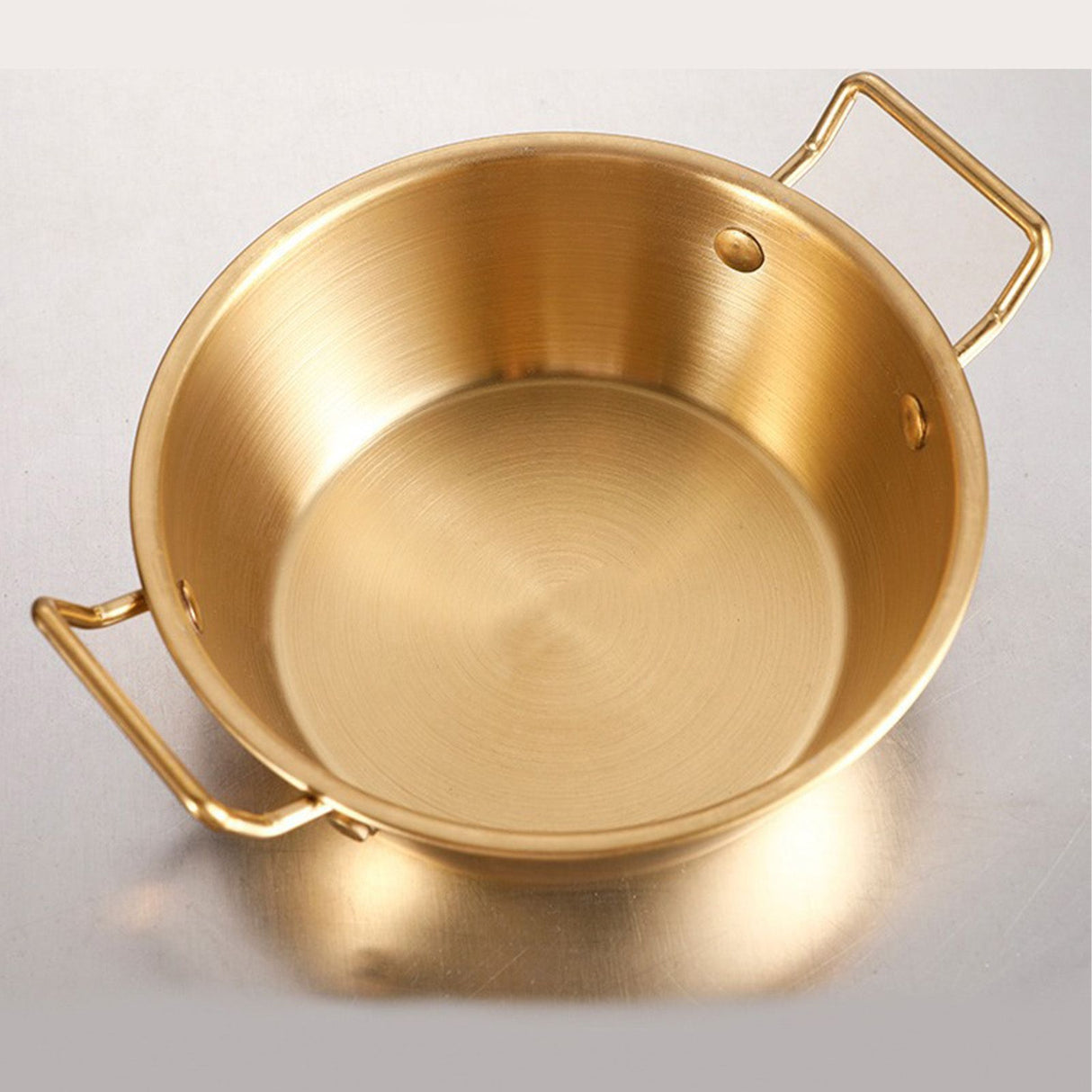 Double Ear Snack Bowl Multifunctional 304 Stainless Steel Noodle Bowl for Home Restaurant