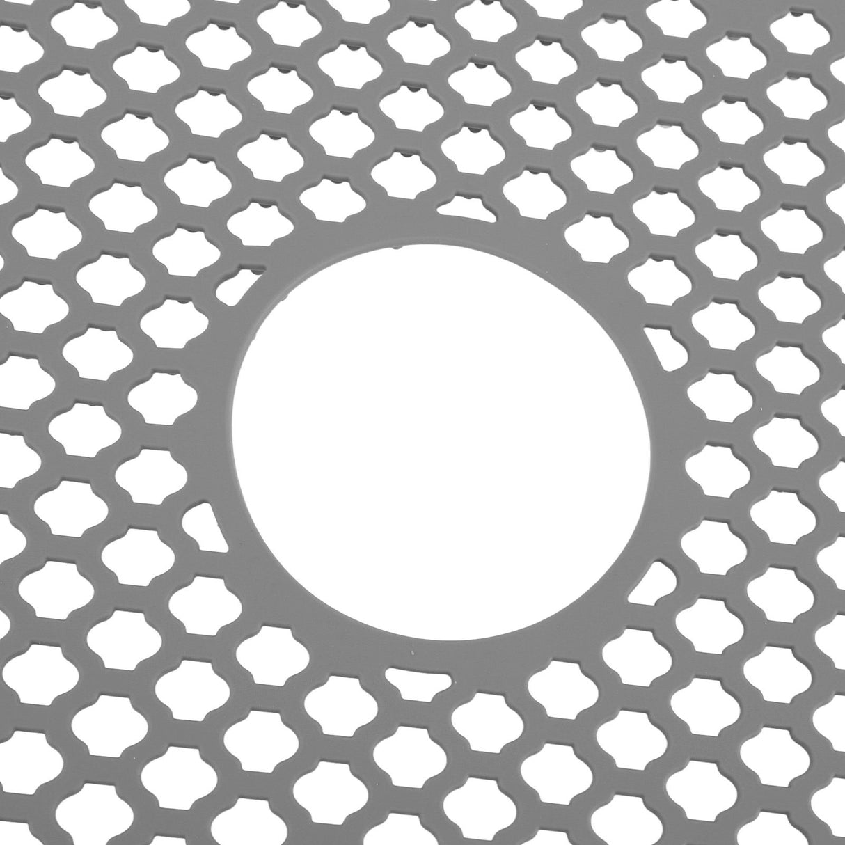 Hollow Insulated Kitchen Sink Mat Non Slip Multi Functional Large Size Silicone Sink Mat Protector Grey
